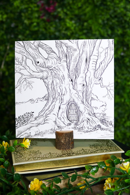 Gloss Art Print & Stump Base