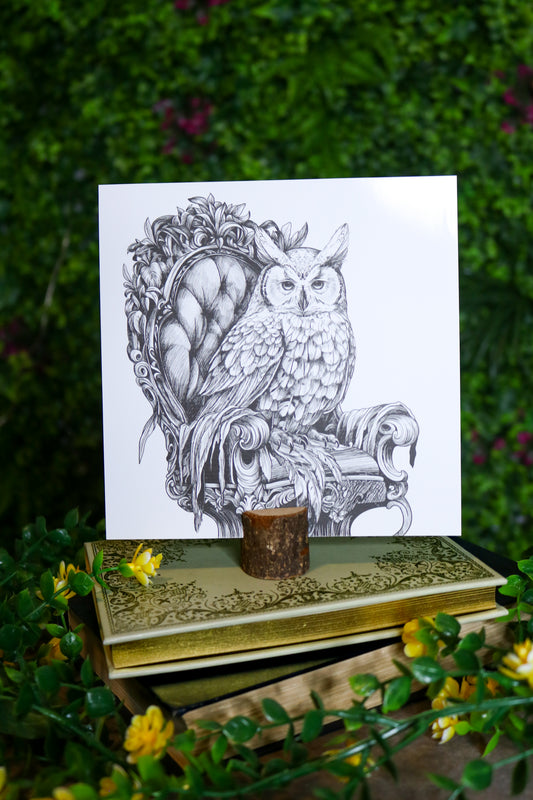 Gloss Art Print & Stump Base