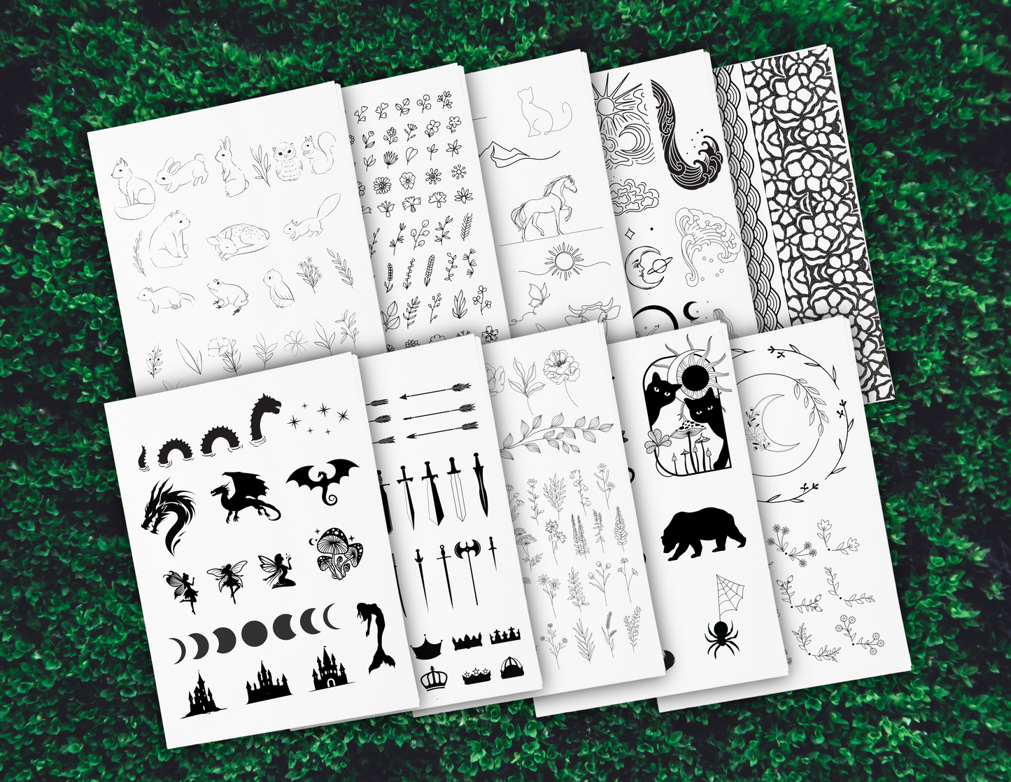 Foil Designs for Tracing - Digital Download Only