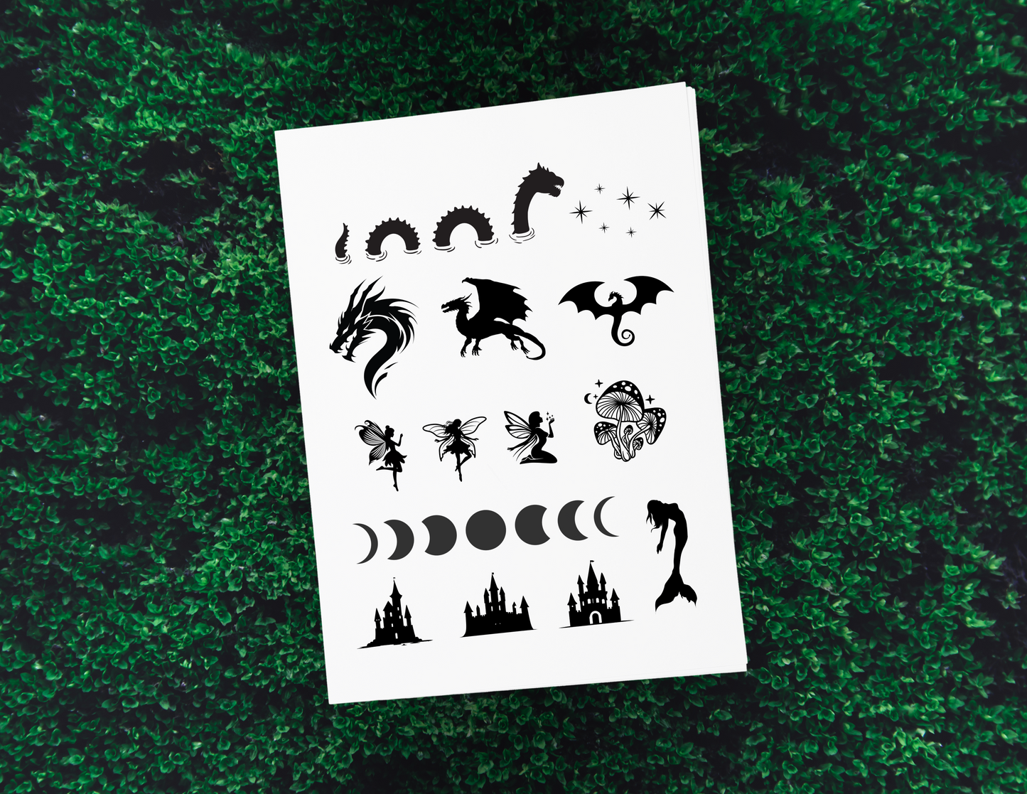 Foil Designs for Tracing - Digital Download Only
