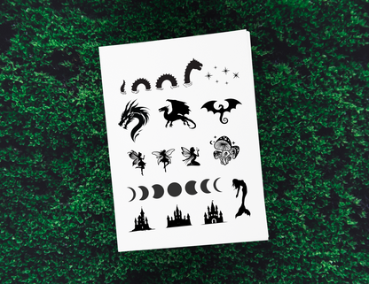 Foil Designs for Tracing - Digital Download Only